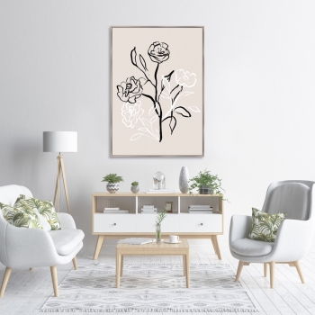 Репродукция на холсте No words needed just roses 75X105 CM