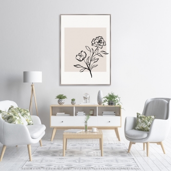 Репродукция на холсте No words needed just roses 75X105 CM