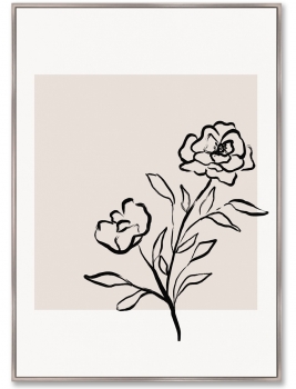 Репродукция на холсте No words needed just roses 75X105 CM