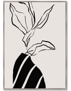 Репродукция на холсте The flower silhouette 75X105 CM