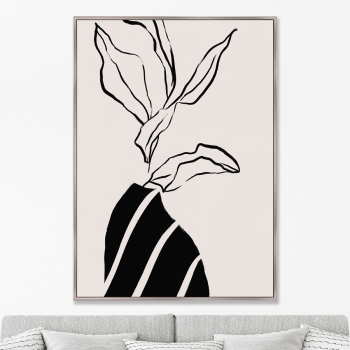 Репродукция на холсте The flower silhouette 75X105 CM