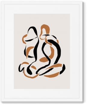 Комплект из двух постеров Calligraphic love 42X52 / 42X52 CM