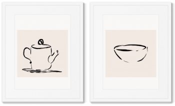 Набор из двух постеров Tea ceremony 42X52 / 42X52 CM