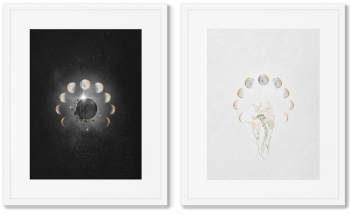 Набор двух постеров Lunar composition 42X52 / 42X52 CM