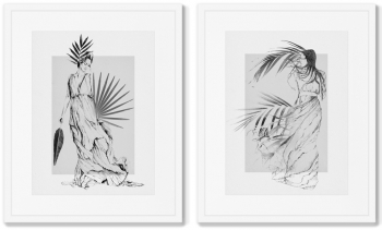 Диптих The Graces 42X52 / 42X52 CM