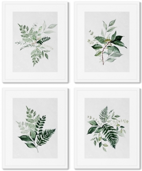 Тетраптих Floral set in pale shades No2 42X52 / 42X52 / 42X52 / 42X52 CM