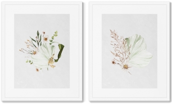 Диптих Floral set in pale shades No3 42X52 / 42X52 CM
