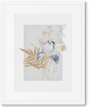 Набор из четырёх постеров Floral set in pale shades 42X52 / 42X52 / 42X52 / 42X52 CM
