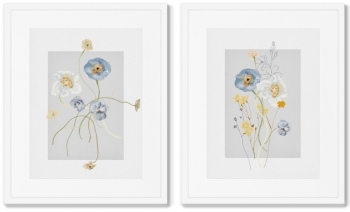 Диптих Floral set in pale shades No8 42X52 / 42X52 CM