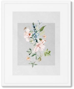 Диптих Floral set in pale shades No10 42X52 / 42X52 CM