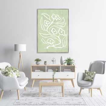 Репродукция на холсте Branches in color No2 75X105 CM