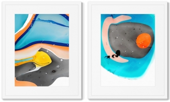 Диптих The Paint Composition 42X52 / 42X52 CM