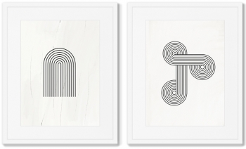 Диптих The Play of Forms No5 42X52 / 42X52 CM