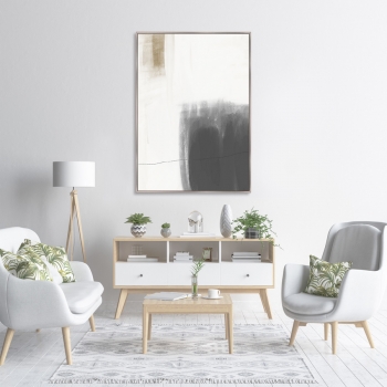 Репродукция картины на холсте Half Full No2 75X105 CM
