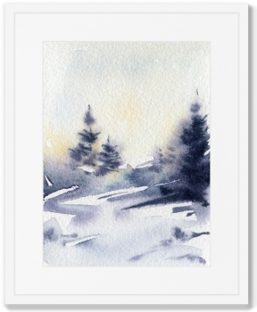 Диптих Earlier winter morning 42X52 / 42X52 CM