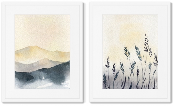 Диптих Hot summer air 42X52 / 42X52 CM 1