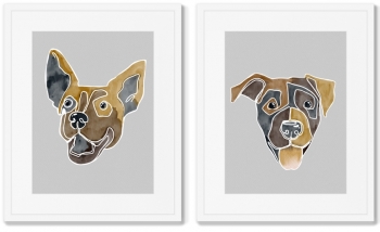 Постер Happy dogs No1 42X52 / 42X52 CM