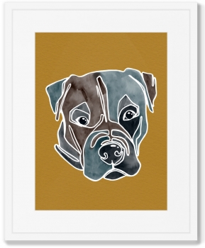 Диптих Happy dogs No3 42X52 / 42X52 CM