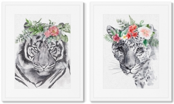 Диптих Big Cats 42X52 / 42X52 CM