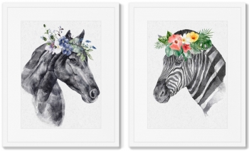 Диптих Graceful couple 42X52 / 42X52 CM