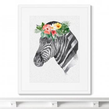 Постер в раме Graceful zebra 42X52 CM