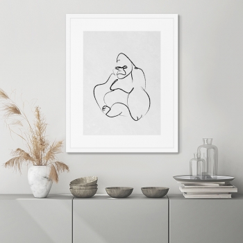 Постер Gorilla 42X52 CM