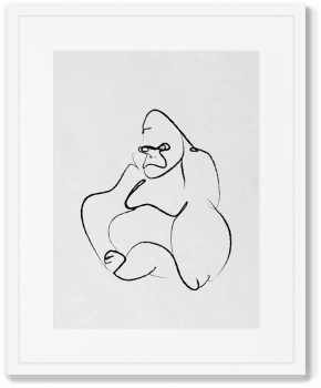 Диптих Gorilla and Rhino 42X52 / 42X52 CM