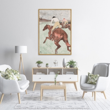 Постер на холсте The Jockey 75X105 CM