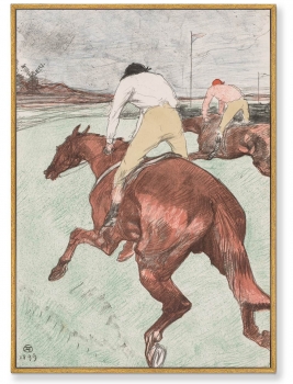 Постер на холсте The Jockey 75X105 CM