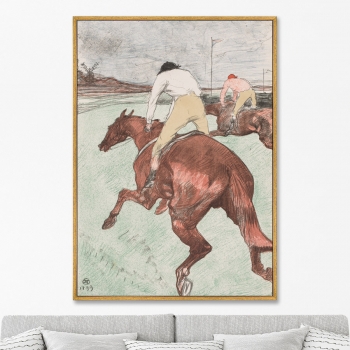 Постер на холсте The Jockey 75X105 CM