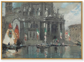 Постер на холсте Santa Maria Della Salute Venice 105X75 CM