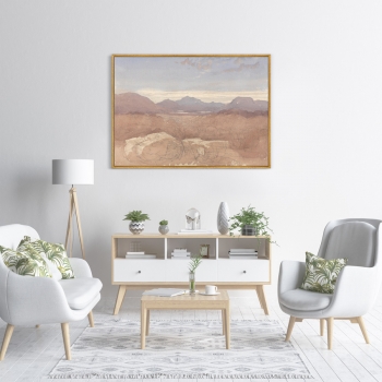 Постер на холсте A Mountainous View North Wales 105X75 CM