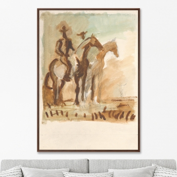 Репродукция картины на холсте Study of the Watch 75X105 CM