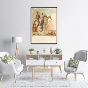 Репродукция картины на холсте Study of the Watch 75X105 CM