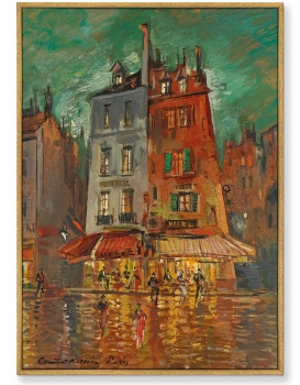 Псотер на холсте Nachtliches Paris 75X105 CM