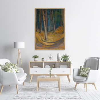 Репродукция картины на холсте Forest 75X105 CM