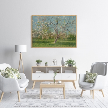 Постер Study of Blooming Trees in an Orchard 105X75 CM