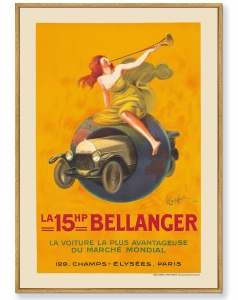 Постер на холсте La 15hp Bellanger 75X105 CM