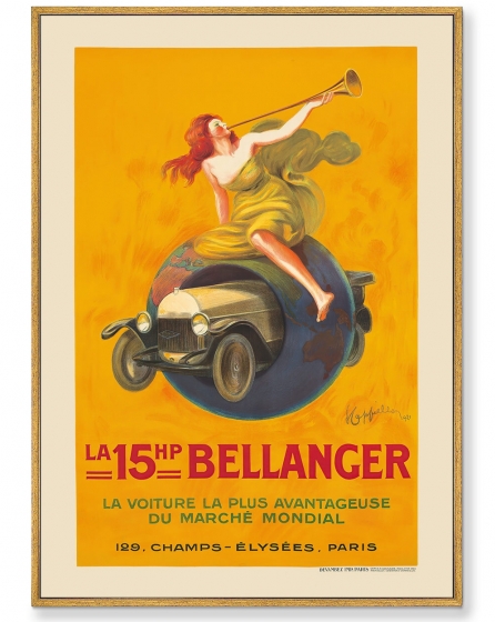 Постер на холсте La 15hp Bellanger 75X105 CM 1