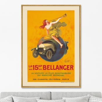 Постер на холсте La 15hp Bellanger 75X105 CM