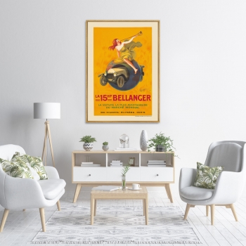 Постер на холсте La 15hp Bellanger 75X105 CM