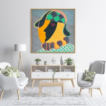 Репродукция картины на холсте Pierots Head 105X105 CM