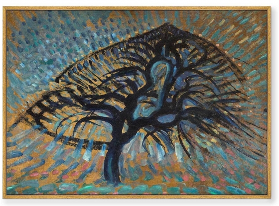 Постер на холсте Apple Tree Pointillist Version 105X75 CM 1