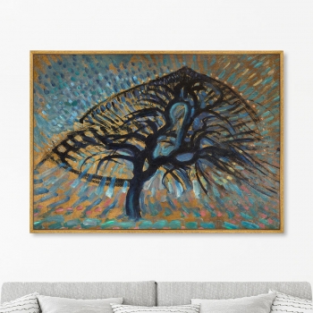Постер на холсте Apple Tree Pointillist Version 105X75 CM