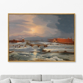 Постер на холсте Winter 105X75 CM