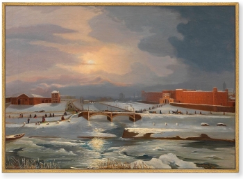 Постер на холсте Winter 105X75 CM