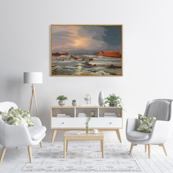 Постер на холсте Winter 105X75 CM