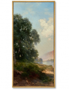 Репродукция картины из 3-х частей Green River Wyoming 52X105 / 52X105 / 52X105 CM