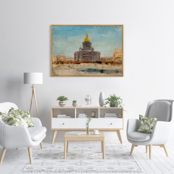 Постер холсте Saint Petersbourg Saint Isaac 105X75 CM
