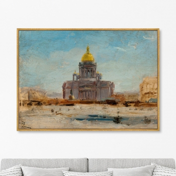 Постер холсте Saint Petersbourg Saint Isaac 105X75 CM